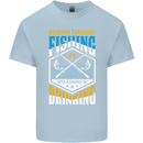 Weekend Fishing Funny Alcohol Beer Kids T-Shirt Childrens Light Blue