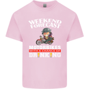 Weekend Forecast Motorbikes Mens Cotton T-Shirt Tee Top Light Pink