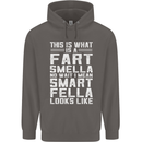 What a Fart Smella Looks Like Funny Slogan Mens 80% Cotton Hoodie Charcoal
