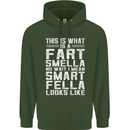 What a Fart Smella Looks Like Funny Slogan Mens 80% Cotton Hoodie Forest Green