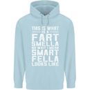 What a Fart Smella Looks Like Funny Slogan Mens 80% Cotton Hoodie Light Blue