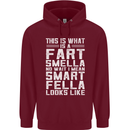 What a Fart Smella Looks Like Funny Slogan Mens 80% Cotton Hoodie Maroon