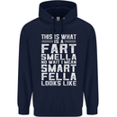What a Fart Smella Looks Like Funny Slogan Mens 80% Cotton Hoodie Navy Blue
