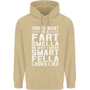 What a Fart Smella Looks Like Funny Slogan Mens 80% Cotton Hoodie Sand
