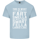 What a Fart Smella Looks Like Funny Slogan Mens Cotton T-Shirt Tee Top Light Blue