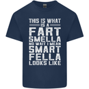 What a Fart Smella Looks Like Funny Slogan Mens Cotton T-Shirt Tee Top Navy Blue