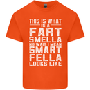 What a Fart Smella Looks Like Funny Slogan Mens Cotton T-Shirt Tee Top Orange