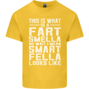 What a Fart Smella Looks Like Funny Slogan Mens Cotton T-Shirt Tee Top Yellow