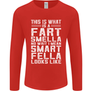 What a Fart Smella Looks Like Funny Slogan Mens Long Sleeve T-Shirt Red