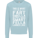 What a Fart Smella Looks Like Funny Slogan Mens Sweatshirt Jumper Light Blue