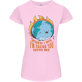 When I Die Funny Climate Change Womens Petite Cut T-Shirt Light Pink