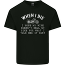 When I Die Motorbike Motorcycle Biker Mens Cotton T-Shirt Tee Top Black