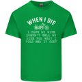 When I Die Motorbike Motorcycle Biker Mens Cotton T-Shirt Tee Top Irish Green
