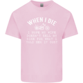When I Die Motorbike Motorcycle Biker Mens Cotton T-Shirt Tee Top Light Pink