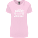 When in Doubt Workout Gym Training Top Womens Wider Cut T-Shirt Light Pink