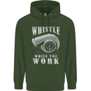 Whistle While You Work Turbo Cars Childrens Kids Hoodie Forest Green