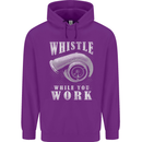 Whistle While You Work Turbo Cars Childrens Kids Hoodie Purple