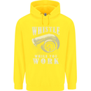 Whistle While You Work Turbo Cars Childrens Kids Hoodie Yellow