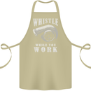 Whistle While You Work Turbo Cars Cotton Apron 100% Organic Khaki