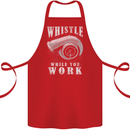 Whistle While You Work Turbo Cars Cotton Apron 100% Organic Red