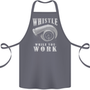 Whistle While You Work Turbo Cars Cotton Apron 100% Organic Steel