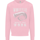 Whistle While You Work Turbo Cars Kids Sweatshirt Jumper Light Pink