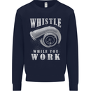 Whistle While You Work Turbo Cars Kids Sweatshirt Jumper Navy Blue