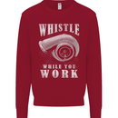 Whistle While You Work Turbo Cars Kids Sweatshirt Jumper Red