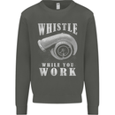 Whistle While You Work Turbo Cars Kids Sweatshirt Jumper Storm Grey