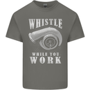 Whistle While You Work Turbo Cars Kids T-Shirt Childrens Charcoal