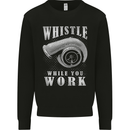 Whistle While You Work Turbo Cars Mens Sweatshirt Jumper Black