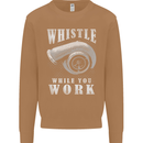 Whistle While You Work Turbo Cars Mens Sweatshirt Jumper Caramel Latte