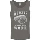 Whistle While You Work Turbo Cars Mens Vest Tank Top Charcoal