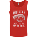 Whistle While You Work Turbo Cars Mens Vest Tank Top Red
