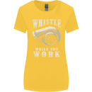 Whistle While You Work Turbo Cars Womens Wider Cut T-Shirt Yellow