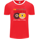 Im Bipooler I Play 8-Ball 9-Ball Funny Pool Mens Ringer T-Shirt FotL Red/White