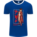 Tetsuo Shima Japanese Anime Mens Ringer T-Shirt FotL Royal Blue/White