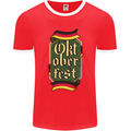 Germany Octoberfest German Beer Alcohol Mens Ringer T-Shirt FotL Red/White