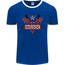 INGSOC George Orwell English Socialism 1994 Mens Ringer T-Shirt FotL Royal Blue/White