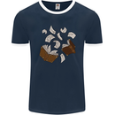 Spell Book Magic Magician Magical Mens Ringer T-Shirt FotL Navy Blue/White