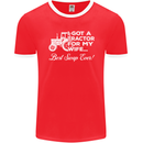 Tractor for My Wife Best Swap Ever Farmer Mens Ringer T-Shirt FotL Red/White