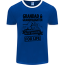 Grandad and Granddaughter Grandparent's Day Mens Ringer T-Shirt FotL Royal Blue/White