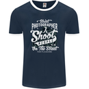 Street Photographer Photography Funny Mens Ringer T-Shirt FotL Navy Blue/White