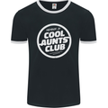 Auntie's Day Member of Cool Aunts Club Mens Ringer T-Shirt FotL Black/White