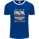 They Call Me Papa Funny Father's Day Mens Ringer T-Shirt FotL Royal Blue/White