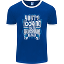 You're Looking at an Awesome Dad Mens Ringer T-Shirt FotL Royal Blue/White
