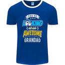 You're Looking at an Awesome Grandad Mens Ringer T-Shirt FotL Royal Blue/White