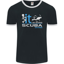 Fook It I'm Going Scuba Diving Diver Funny Mens Ringer T-Shirt FotL Black/White