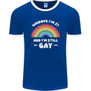 I'm 21 And I'm Still Gay LGBT Mens Ringer T-Shirt FotL Royal Blue/White