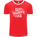 Best Grandpa Ever Grandparents Day Mens Ringer T-Shirt FotL Red/White